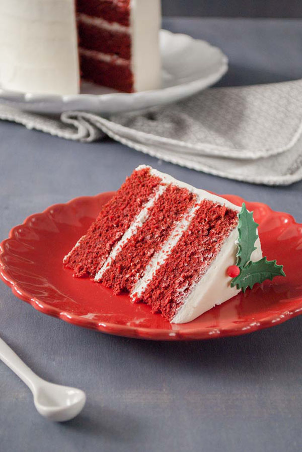 Receta de tarta Red Velvet para Navidad