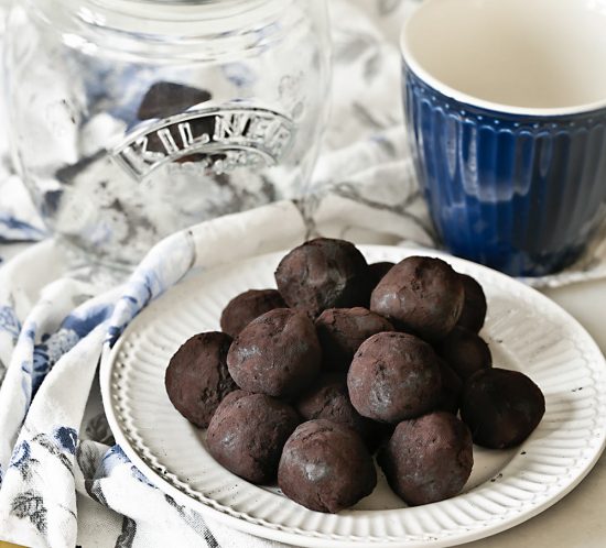 Receta trufas de chocolate saludables
