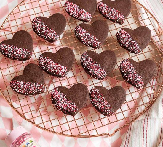 receta corazones chocolate san valentin