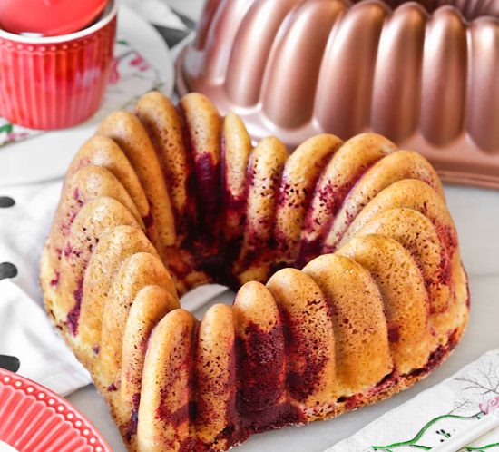Receta Red Velvet bundt cake para San Valentín