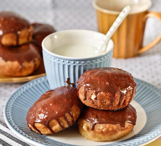Receta berlinesas de calabaza y chocolate