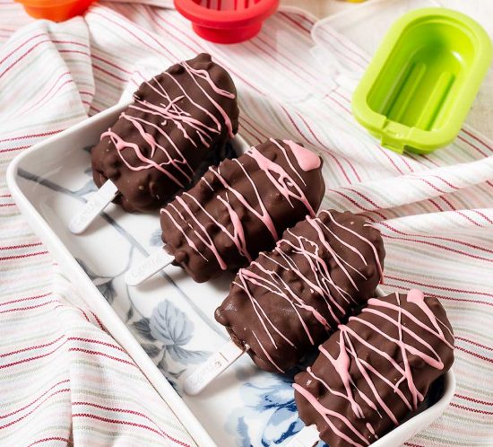 receta polos fruta chocolate