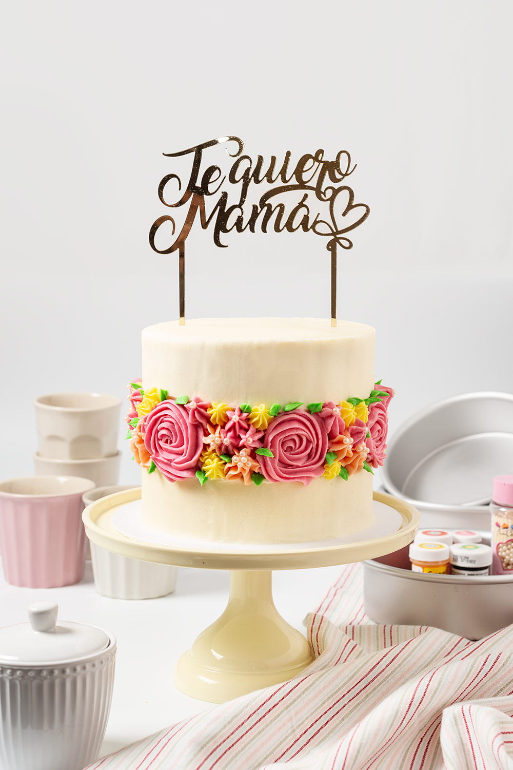 receta tarta fault line flores
