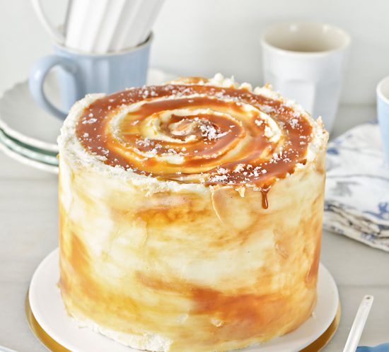 Receta tarta layer cake de caramelo