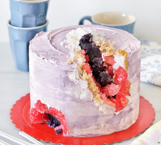 Cómo hacer una tarta géoda