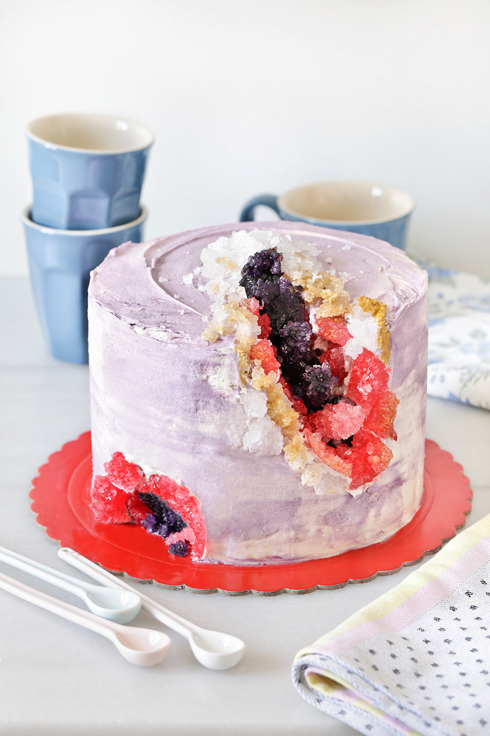 Cómo hacer una tarta géoda