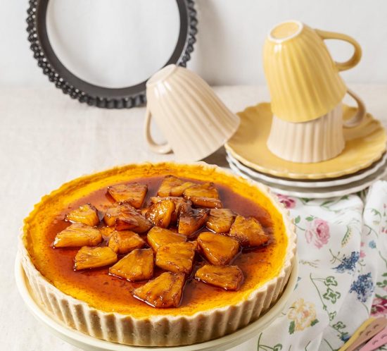 receta tartaleta gigante pinya fruta pasion