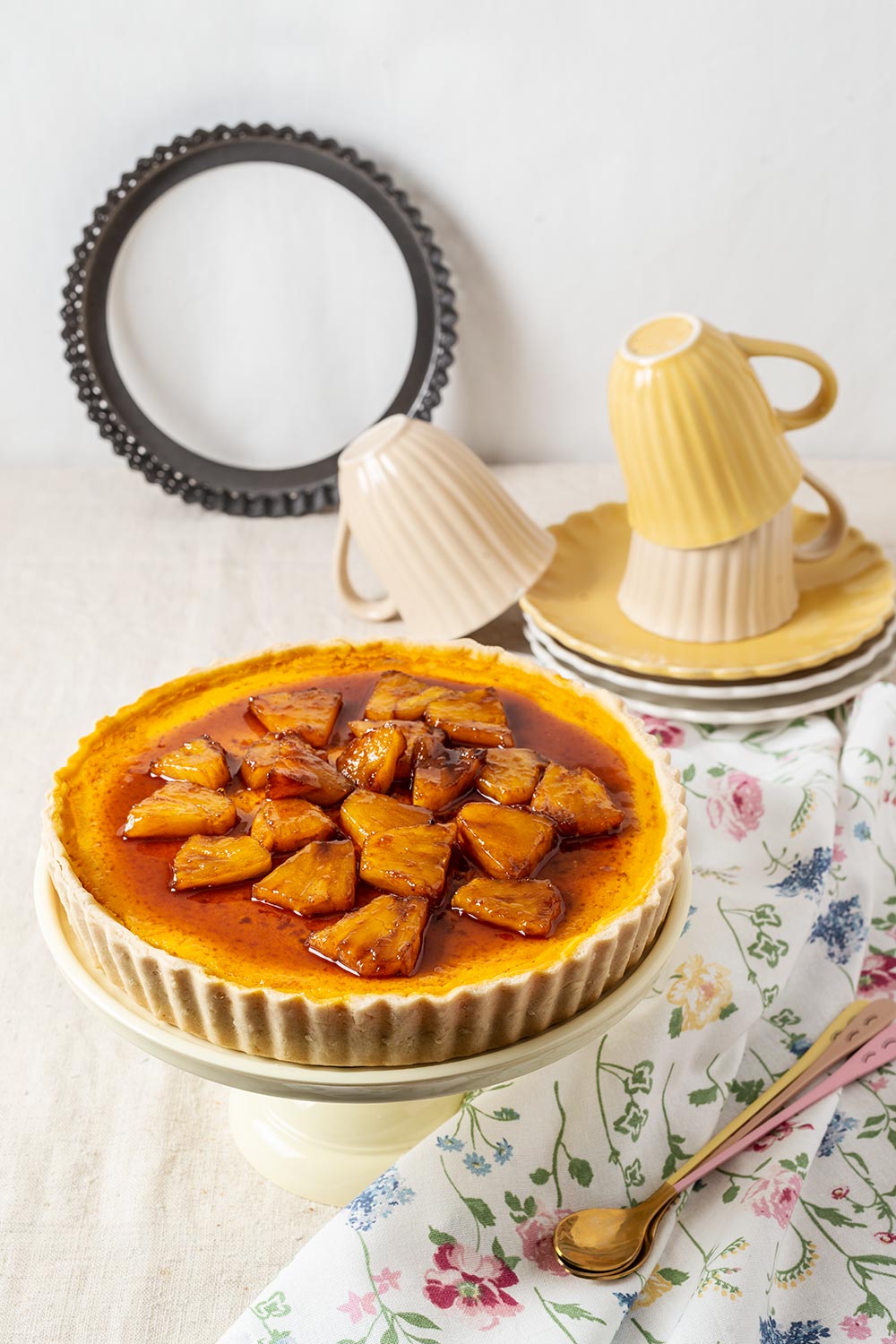 receta tartaleta gigante pinya fruta pasion