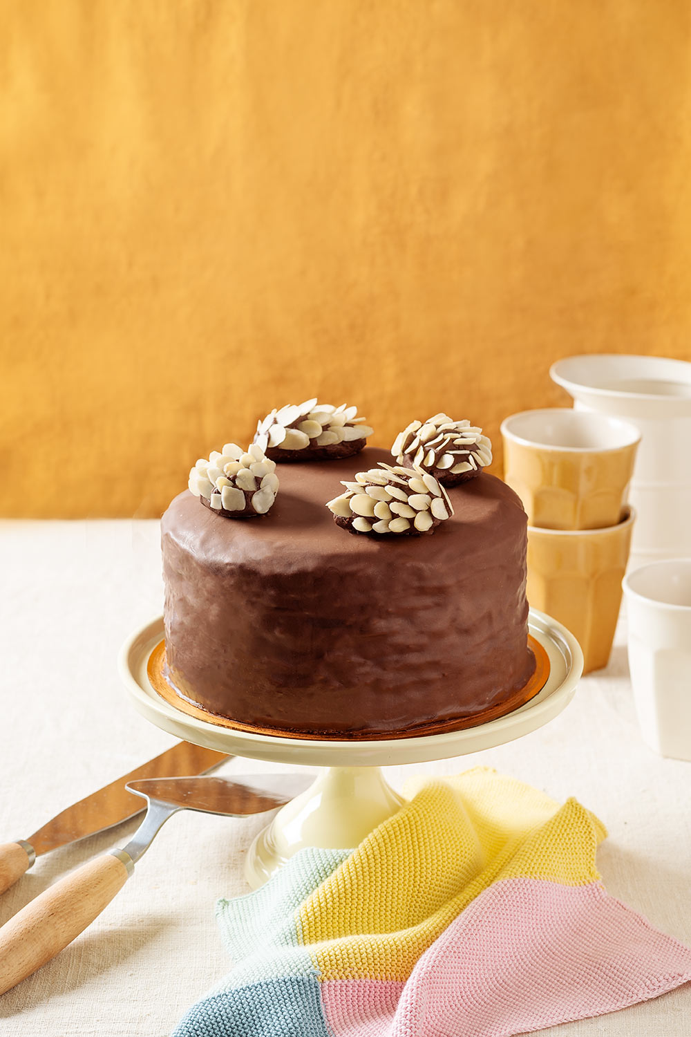 receta tarta pinyas chocolate