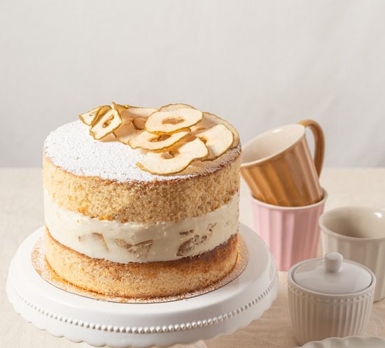 receta tarta queso manzana