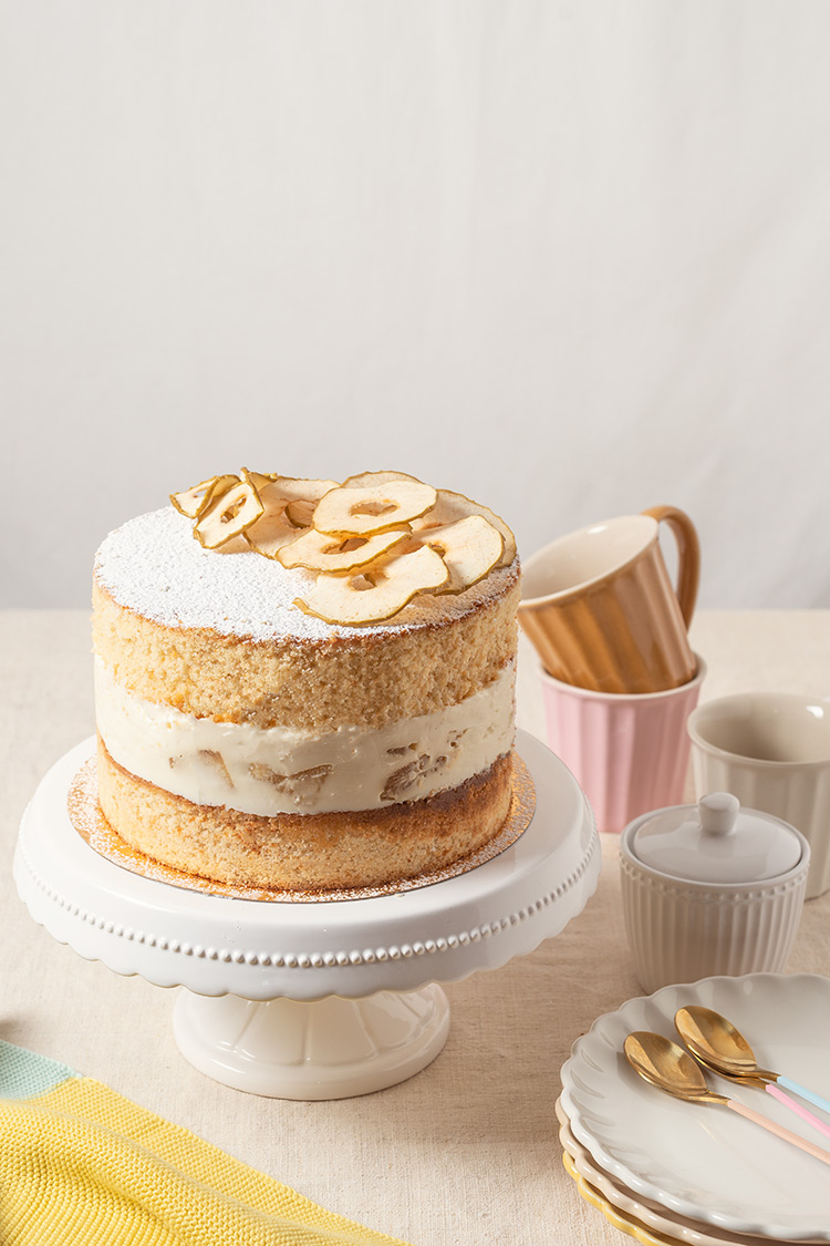 receta tarta queso manzana