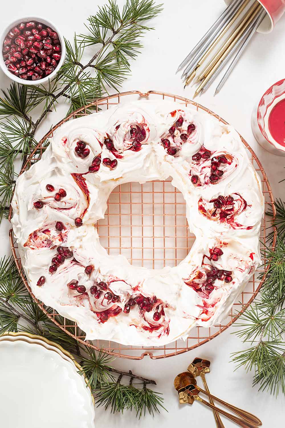 receta pavlova corona navidad
