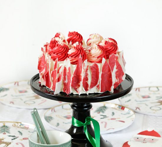 Receta tarta de chocolate blanco de Navidad
