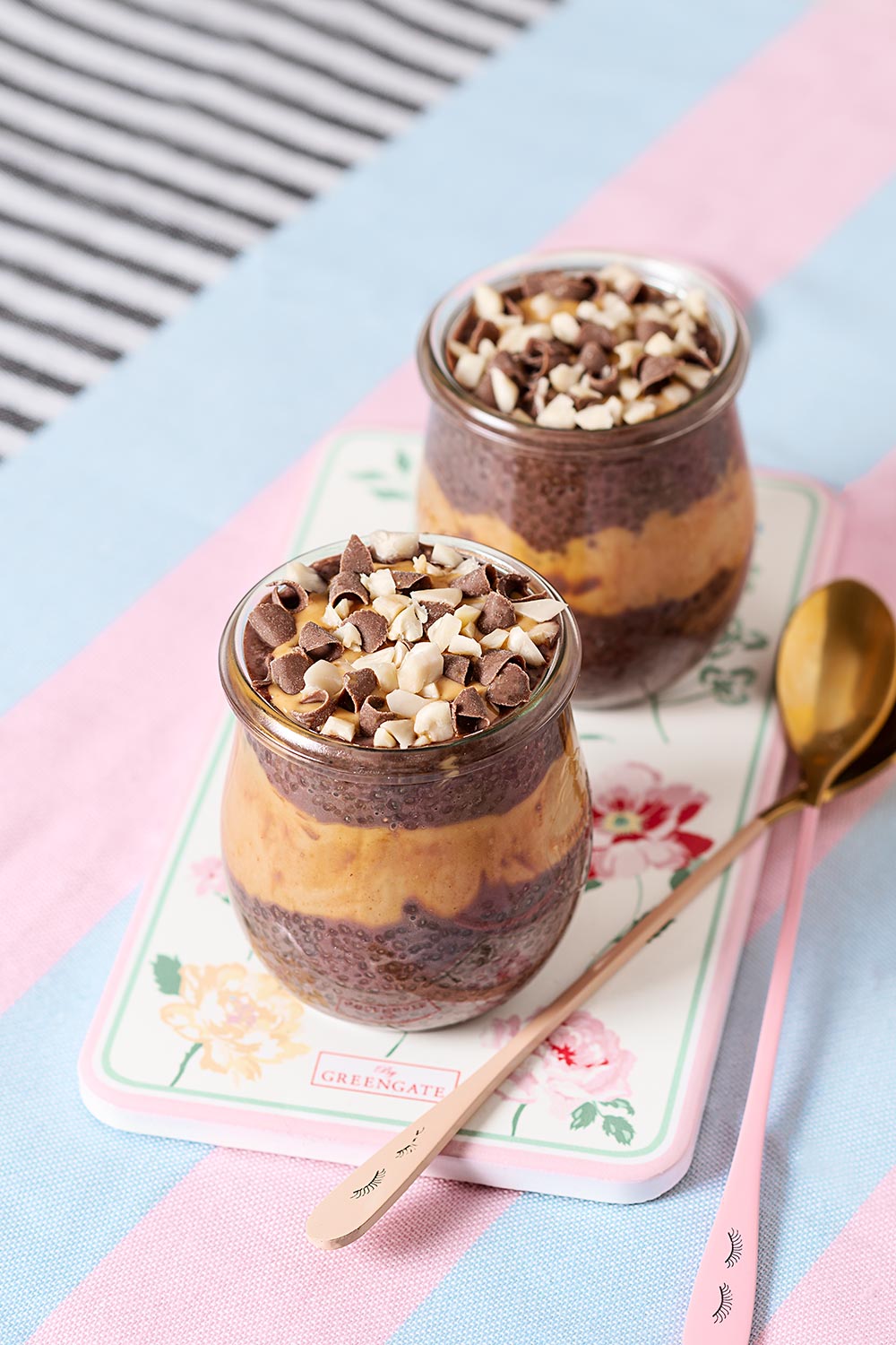 receta vasitos chocolate cacahuete