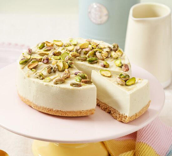 receta cheesecake crema pistacho