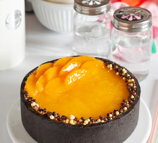 receta tarta helada naranja chocolate