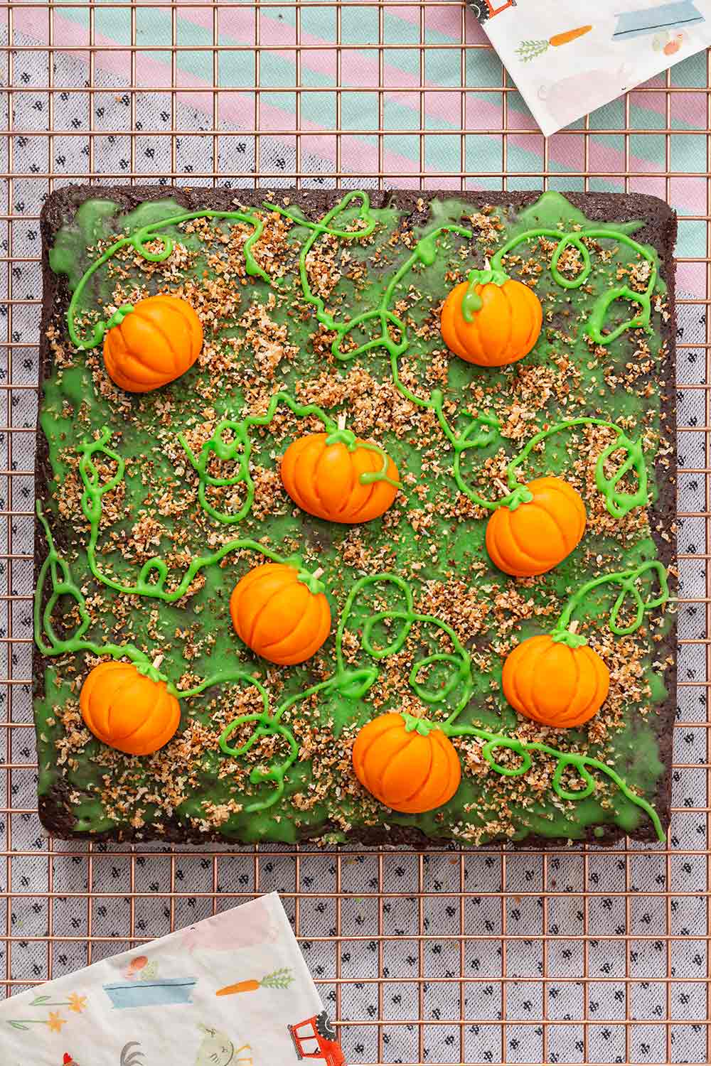 receta brownie halloween calabacitas