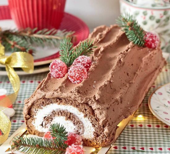 Receta tronco de chocolate para Navidad