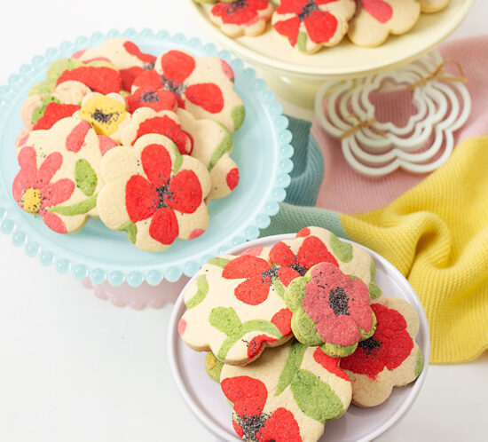 receta galletas flor estampadas
