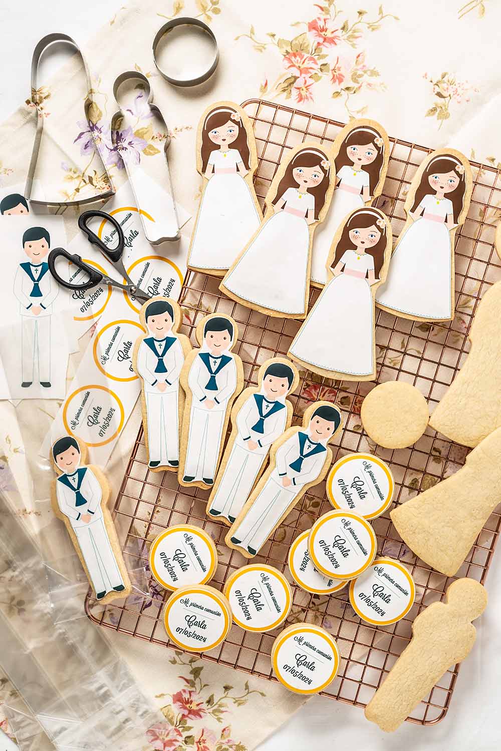 galletas comunion papel azucar