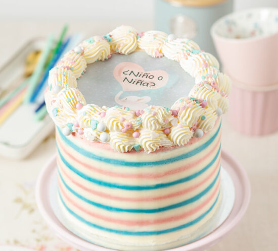 receta tarta burnaway cake revelar sexo