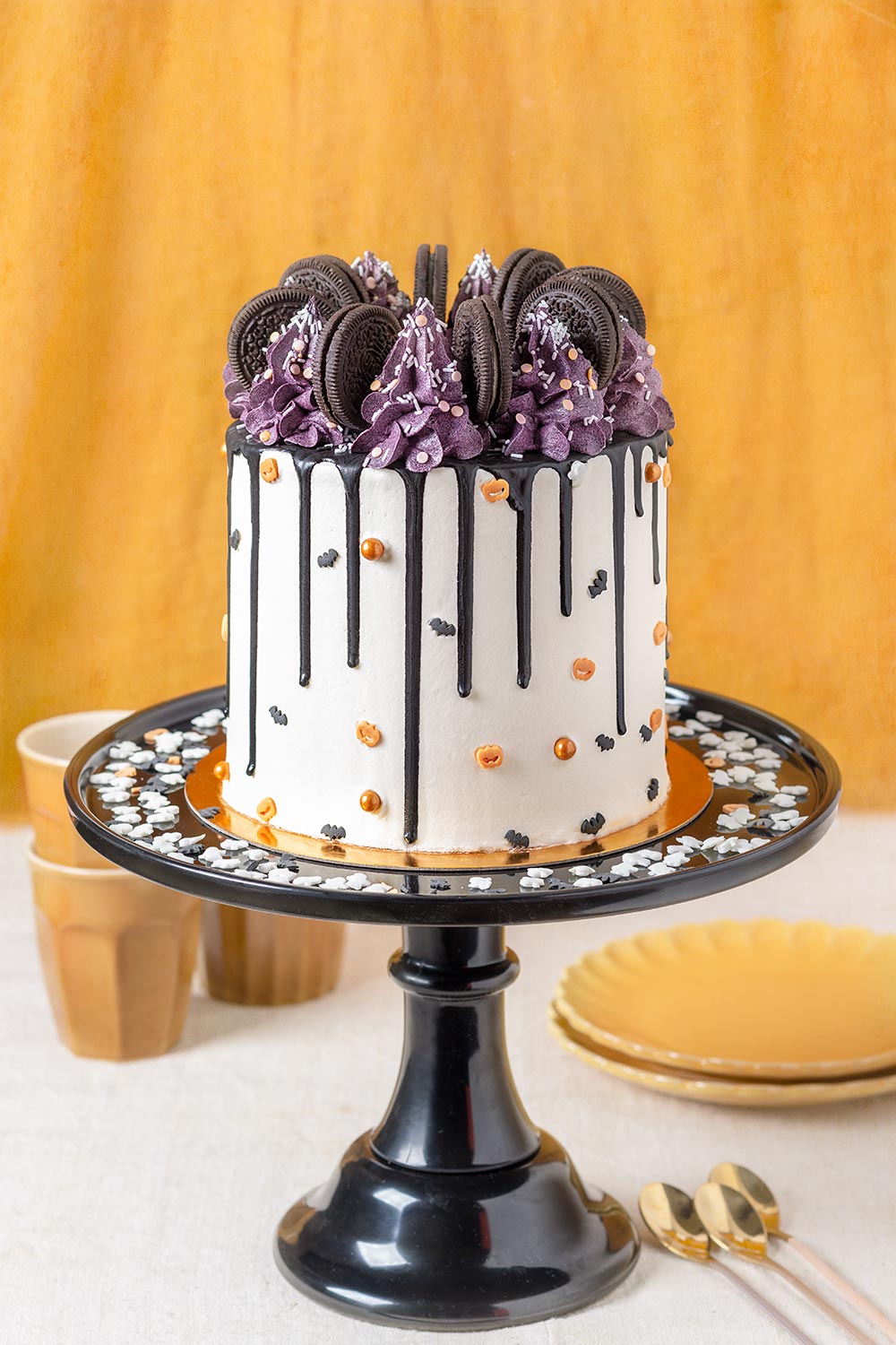 receta tarta halloween oreos