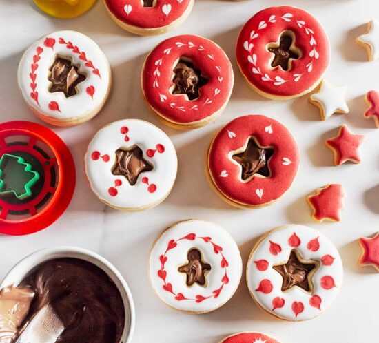 galletas navidad sandwich nutella