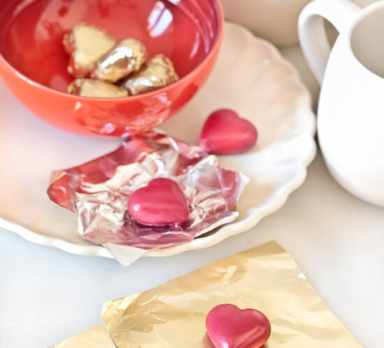 Receta bombones de frambuesa para San Valentín