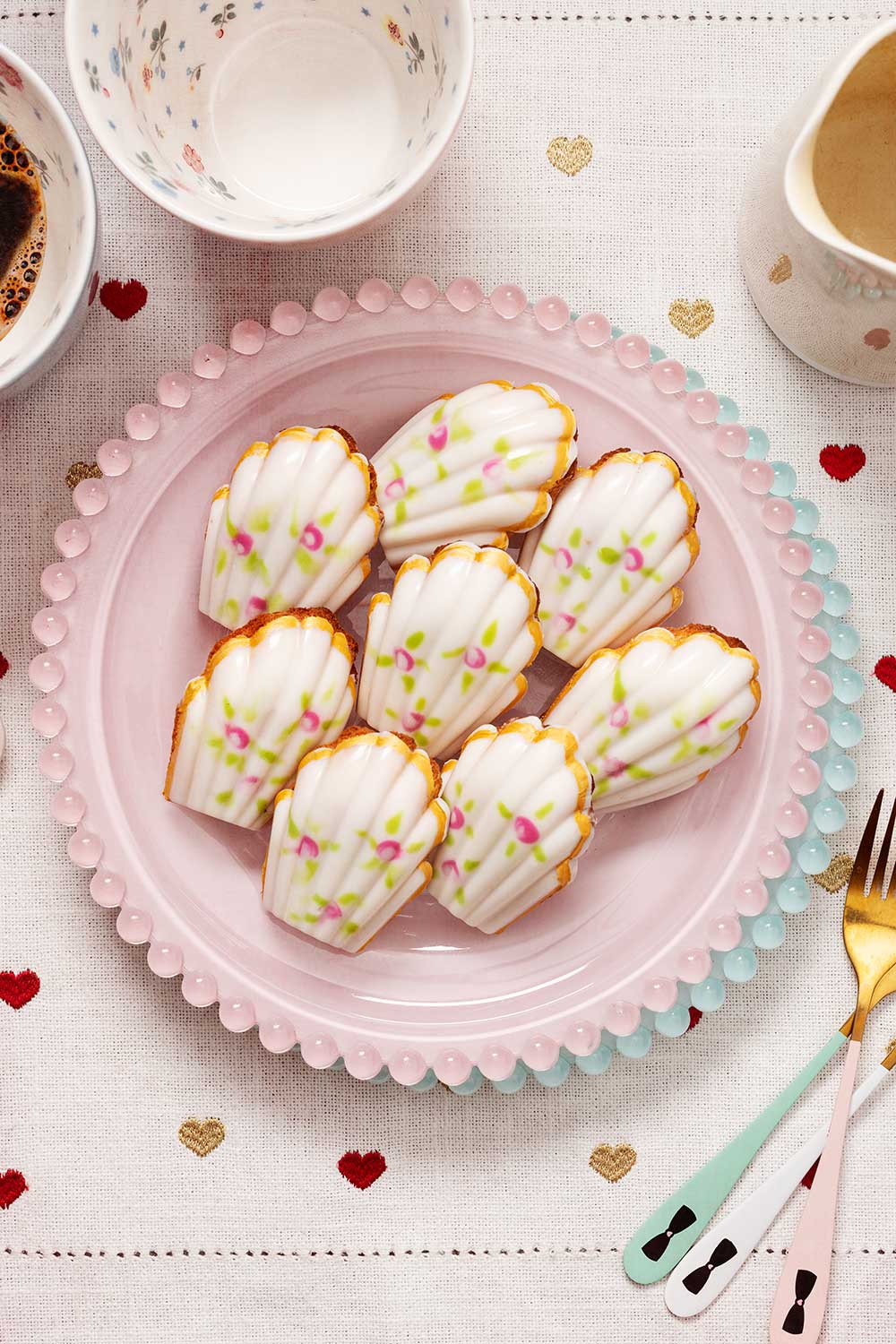 receta madeleines decoradas