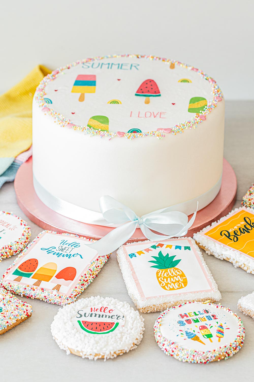 Receta decoración de tartas y galletas con papeles comestibles