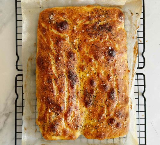 receta focaccia facil sin amasado