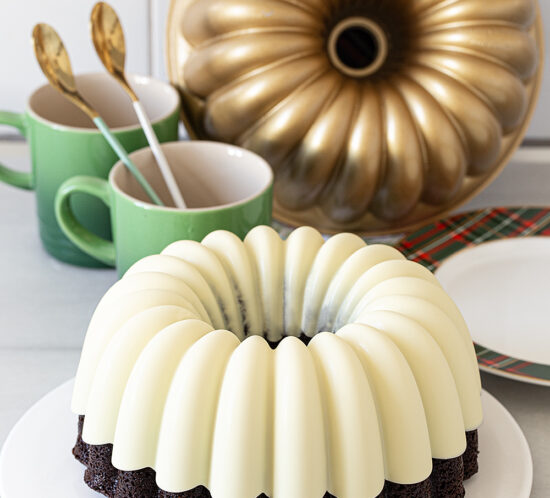 Receta bundt cake concha de chocolate blanco