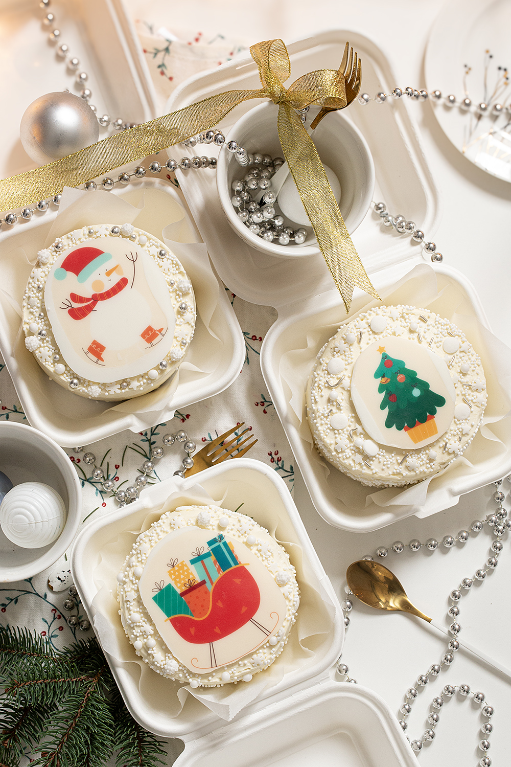 Receta 3 tartas Bento box para Navidad
