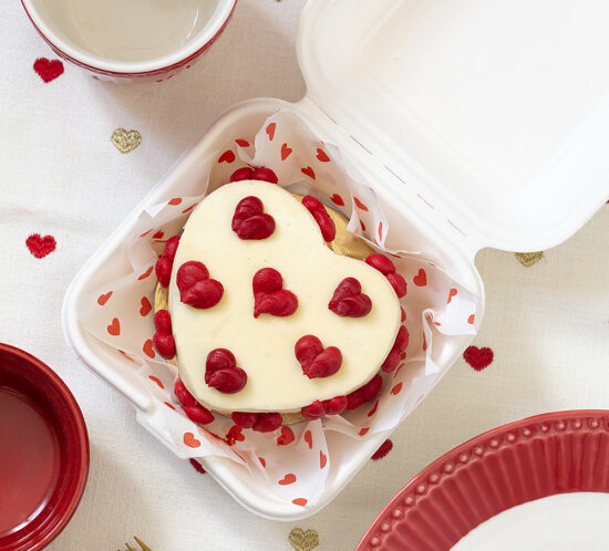 Bento cake para San Valentín