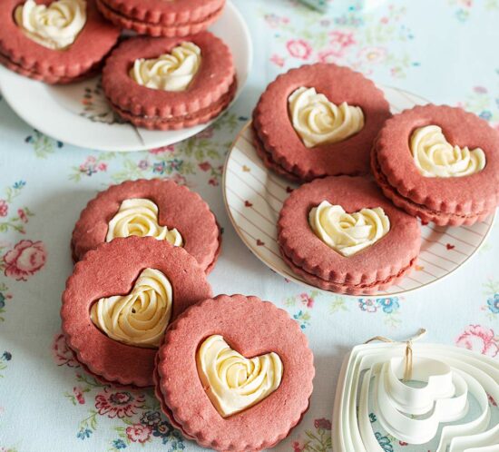 receta galletas linzer san valentin