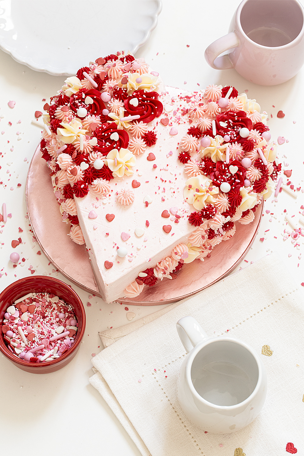 Tarta corazón para San Valentín