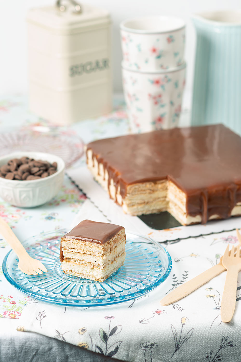 receta tarta galletas chocolate