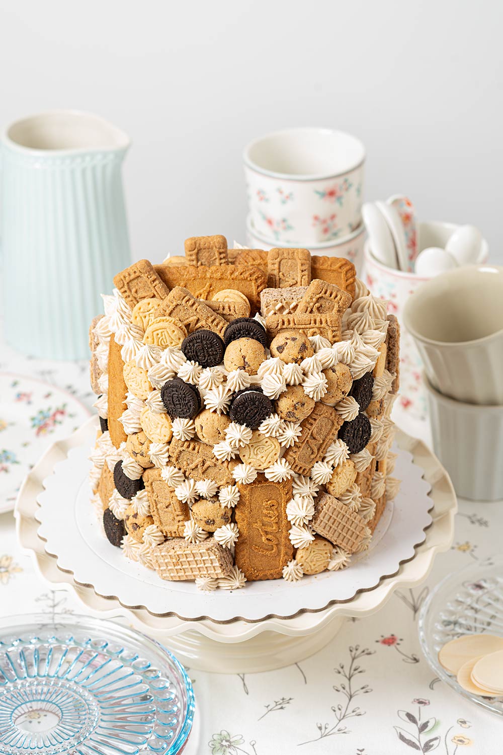 receta tarta decorada galletas