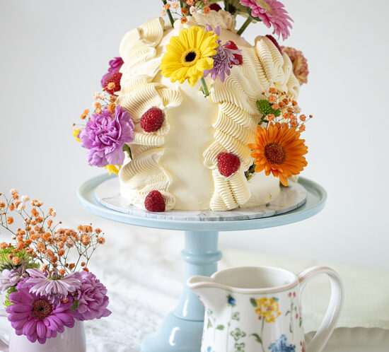 Receta dome cake de vainilla y pistacho
