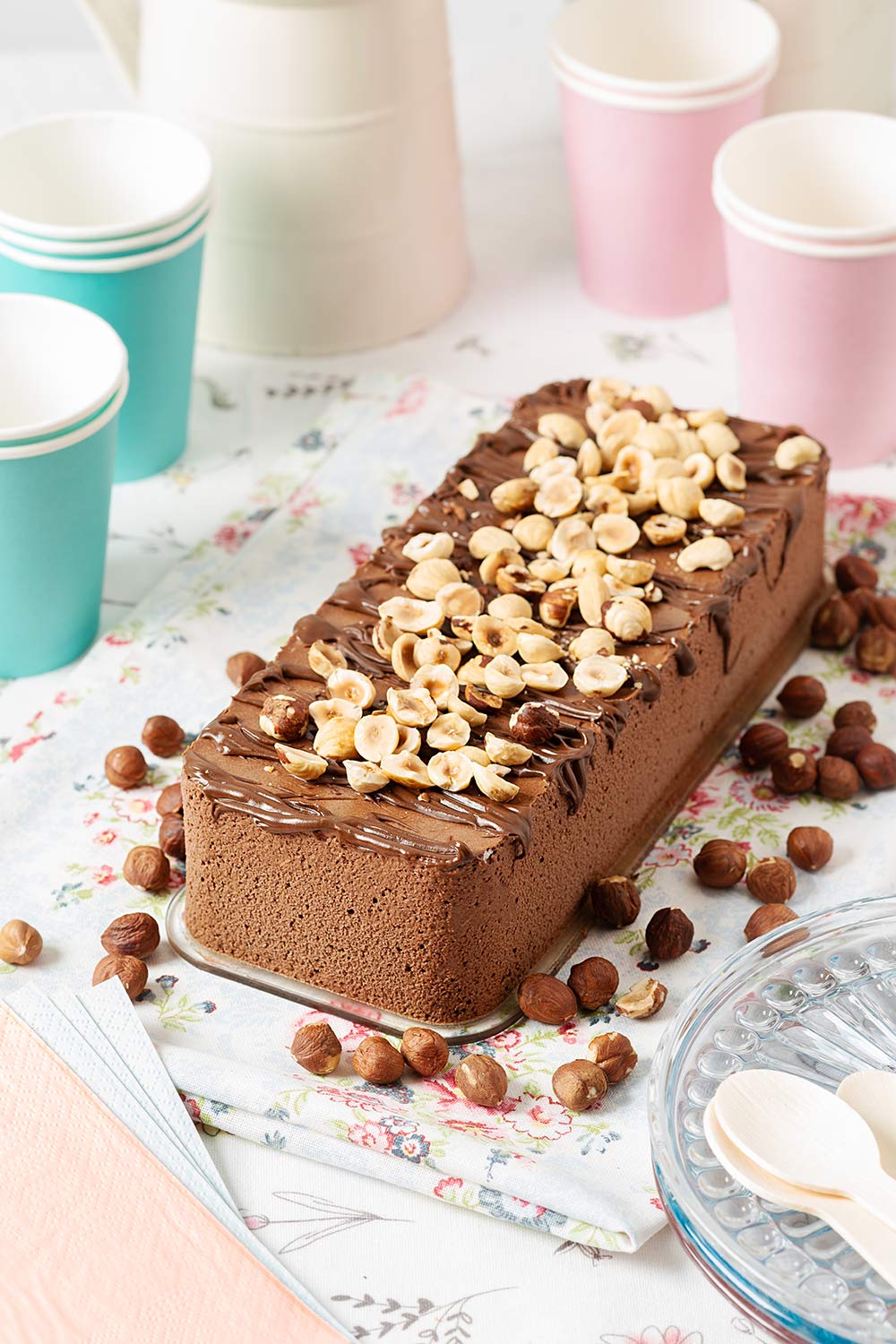 receta semifrio chocolate avellanas