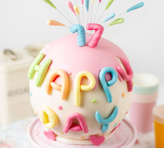 receta tarta cumple redonda fondant