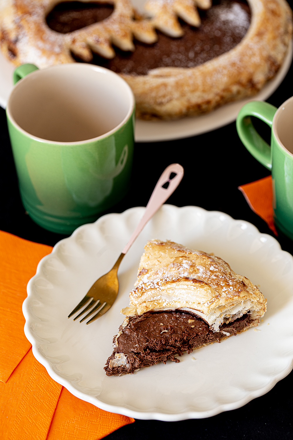 Receta de pie de Nutella para Halloween