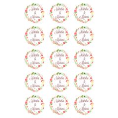 Papel de azúcar - Nombres nº 1 - Impresión comestible personalizada
