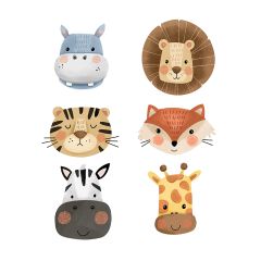 Oblea cabezas Animalitos de la Selva mix - María Lunarillos