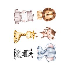 Papel de azúcar Animalitos de la Selva mix - María Lunarillos