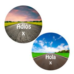 Pack papeles comestibles burn Adiós Hola Edad 17 cm - María Lunarillos