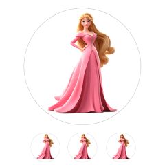 Oblea de la Princesa Aurora - 20 cm - María Lunarillos