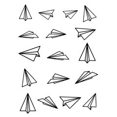 Papel de azúcar de Aviones (A4) - María Lunarillos