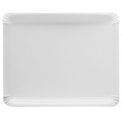 Bandeja de cartón estucada blanca 31 x 38 cm