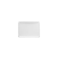 Bandeja de cartón estucada blanca 10,5 x 17,5 cm